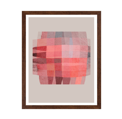 Red Geometric Layers