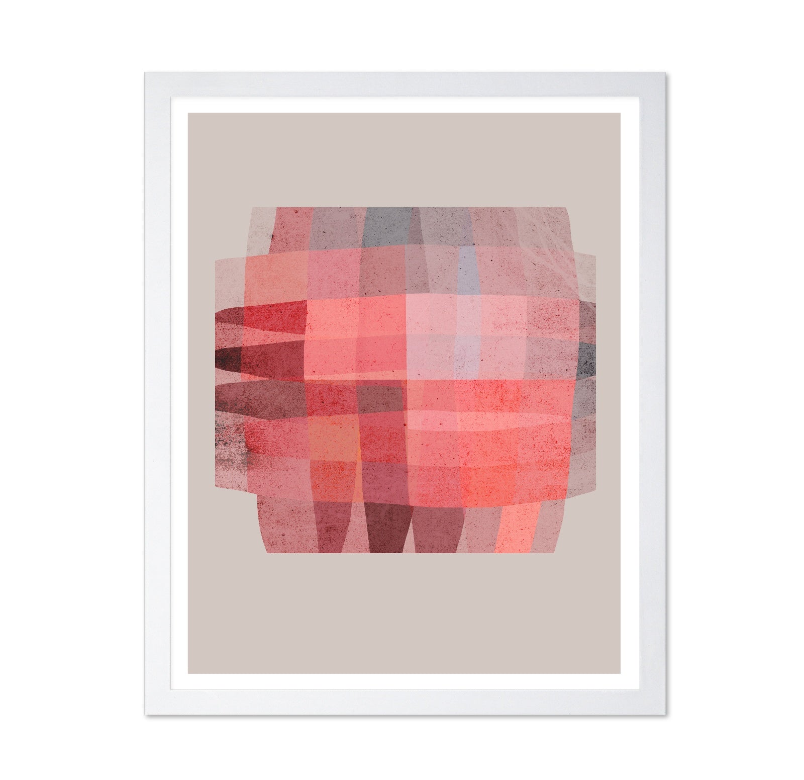 Red Geometric Layers