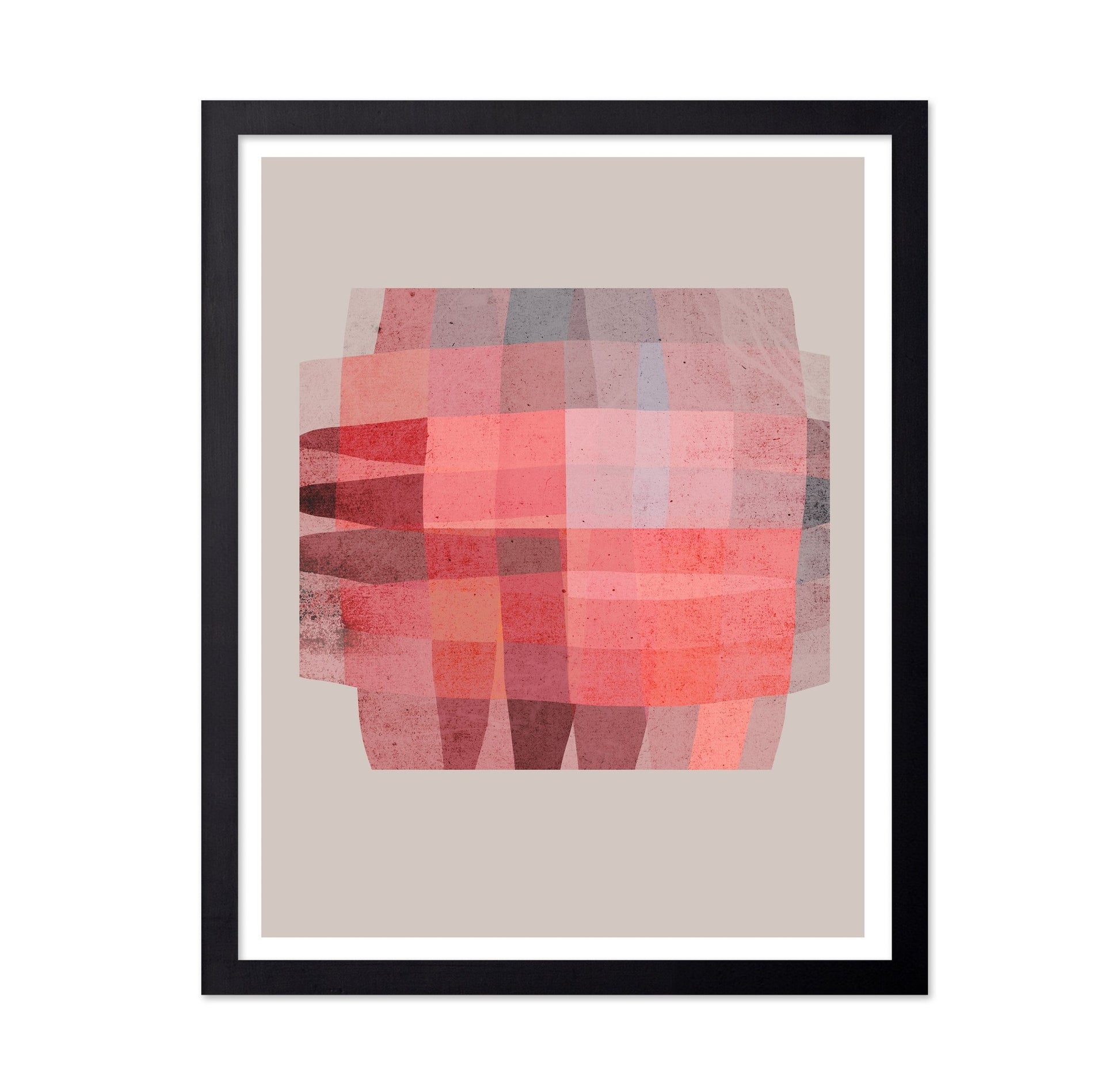 Red Geometric Layers