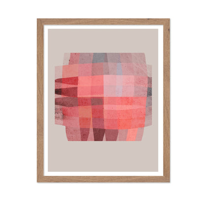 Red Geometric Layers
