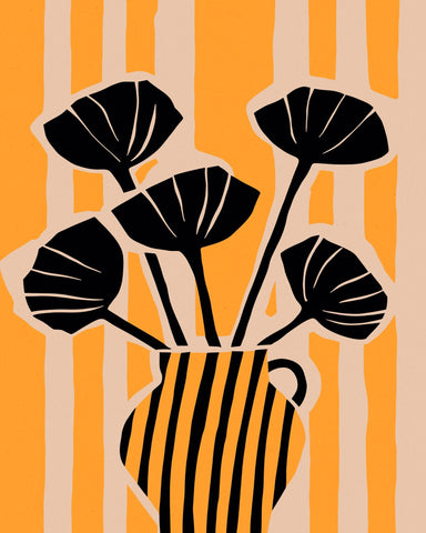 Bold Floral Silhouette No2