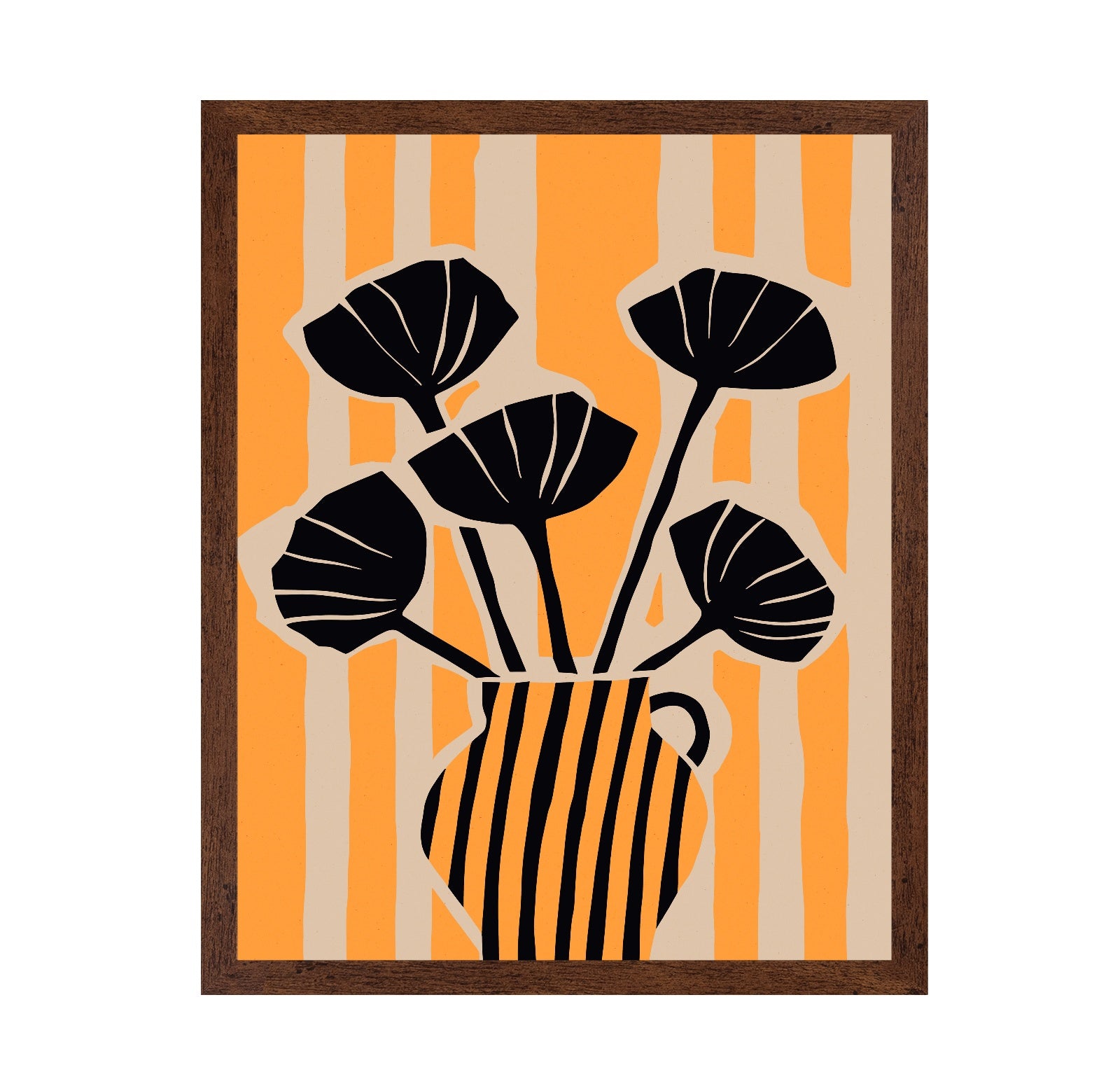 Bold Floral Silhouette No2