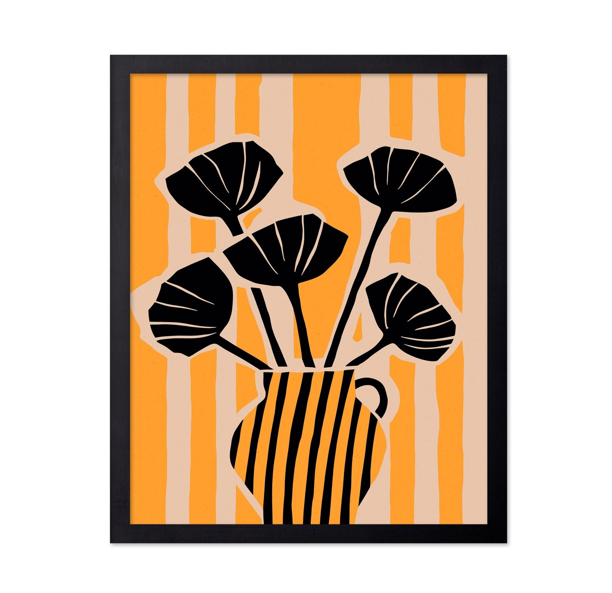 Bold Floral Silhouette No2