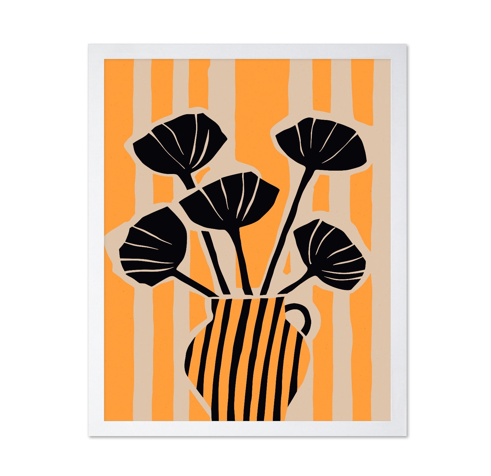 Bold Floral Silhouette No2