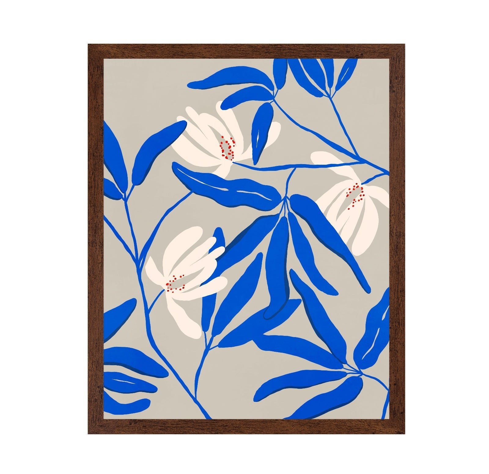 Blue Botanical Bloom No2