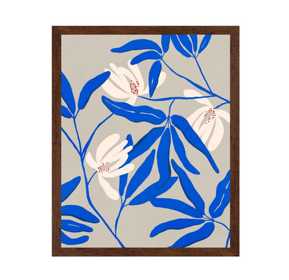 Blue Botanical Bloom No2