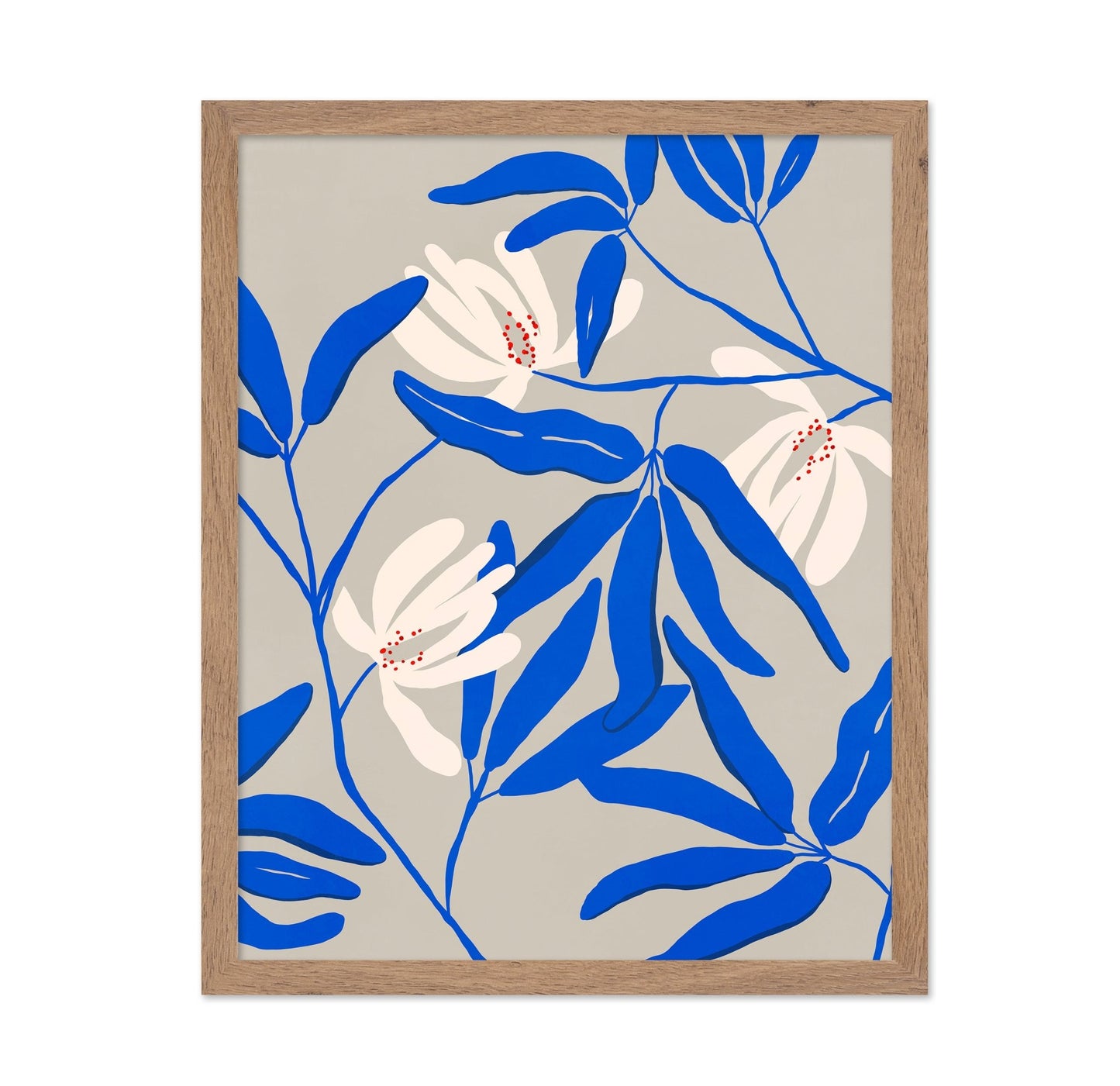 Blue Botanical Bloom No2