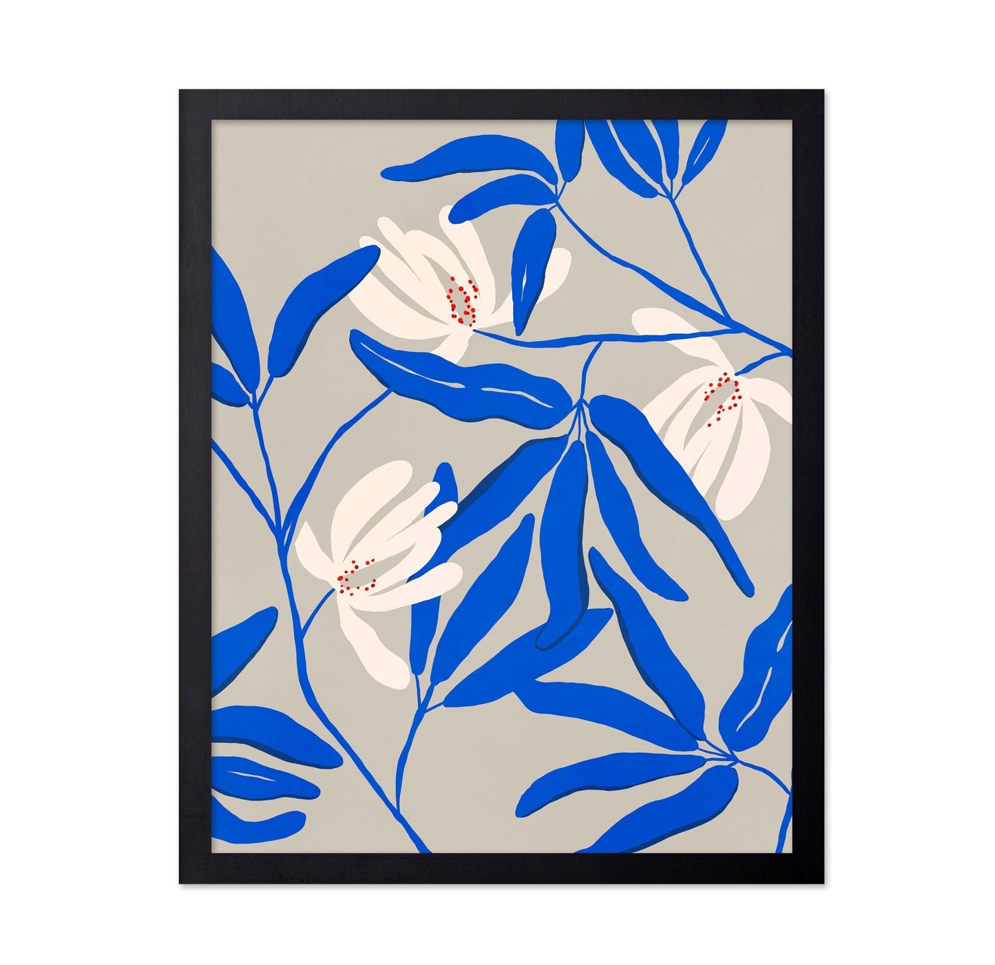 Blue Botanical Bloom No2