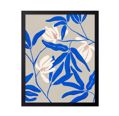 Blue Botanical Bloom No2