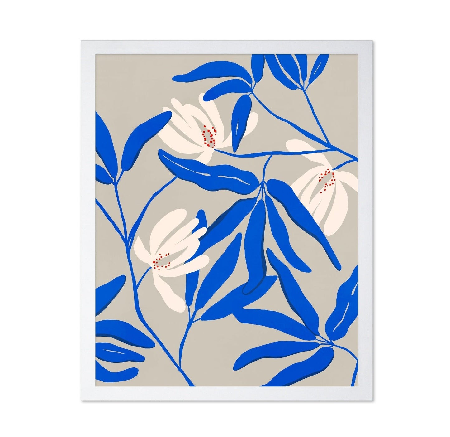 Blue Botanical Bloom No2