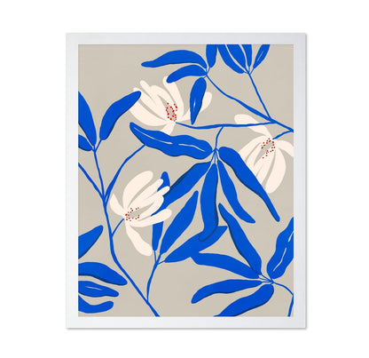 Blue Botanical Bloom No2