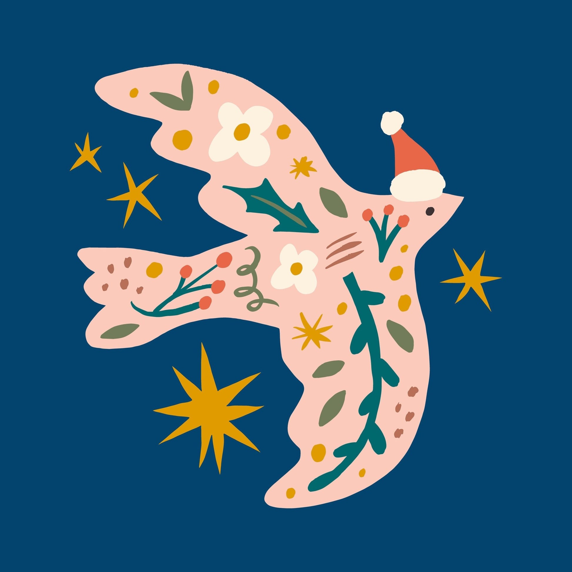 Festive Flying Reindeer