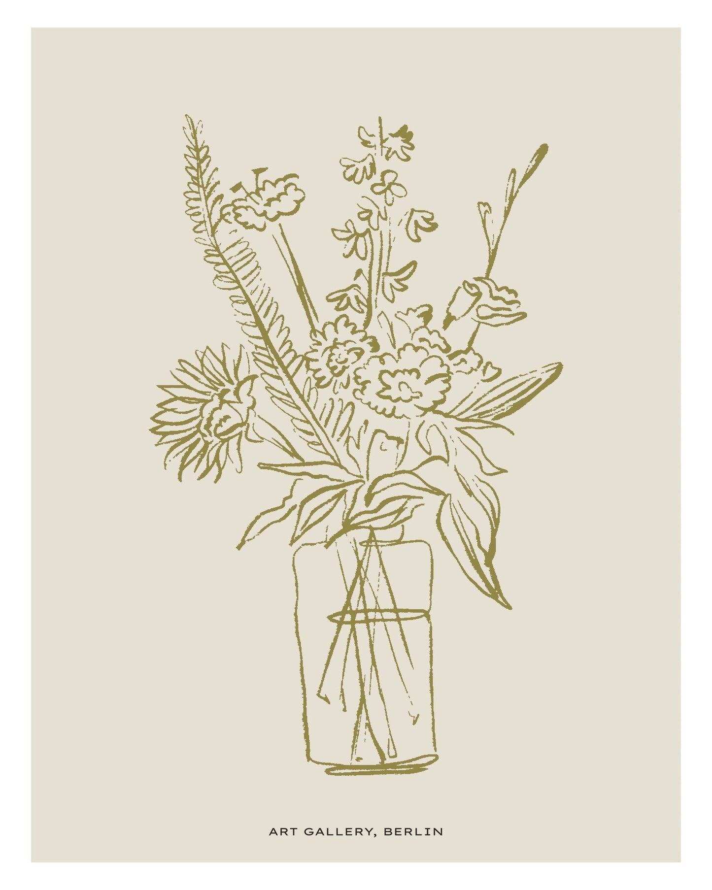 Botanical Line Bouquet No2