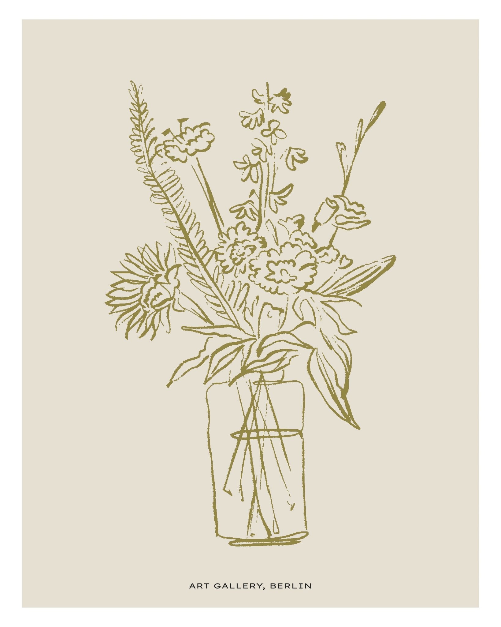 Botanical Line Bouquet No2