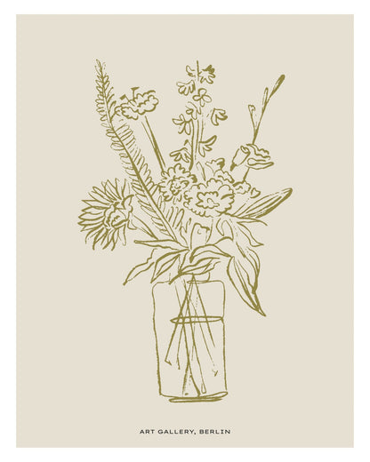 Botanical Line Bouquet No2