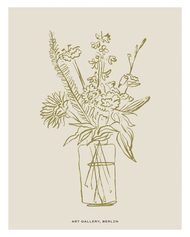 Botanical Line Bouquet No2