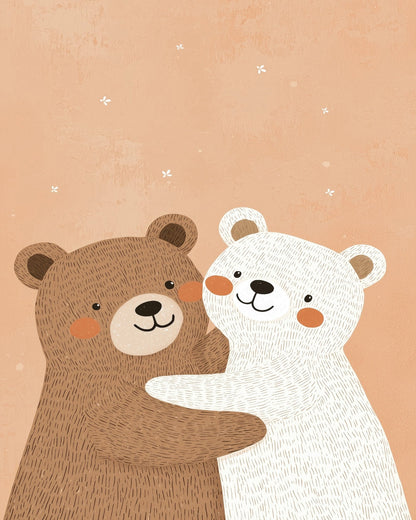 Hugging Bear Friends