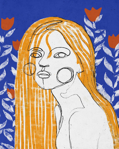 Golden Hair Portrait No1