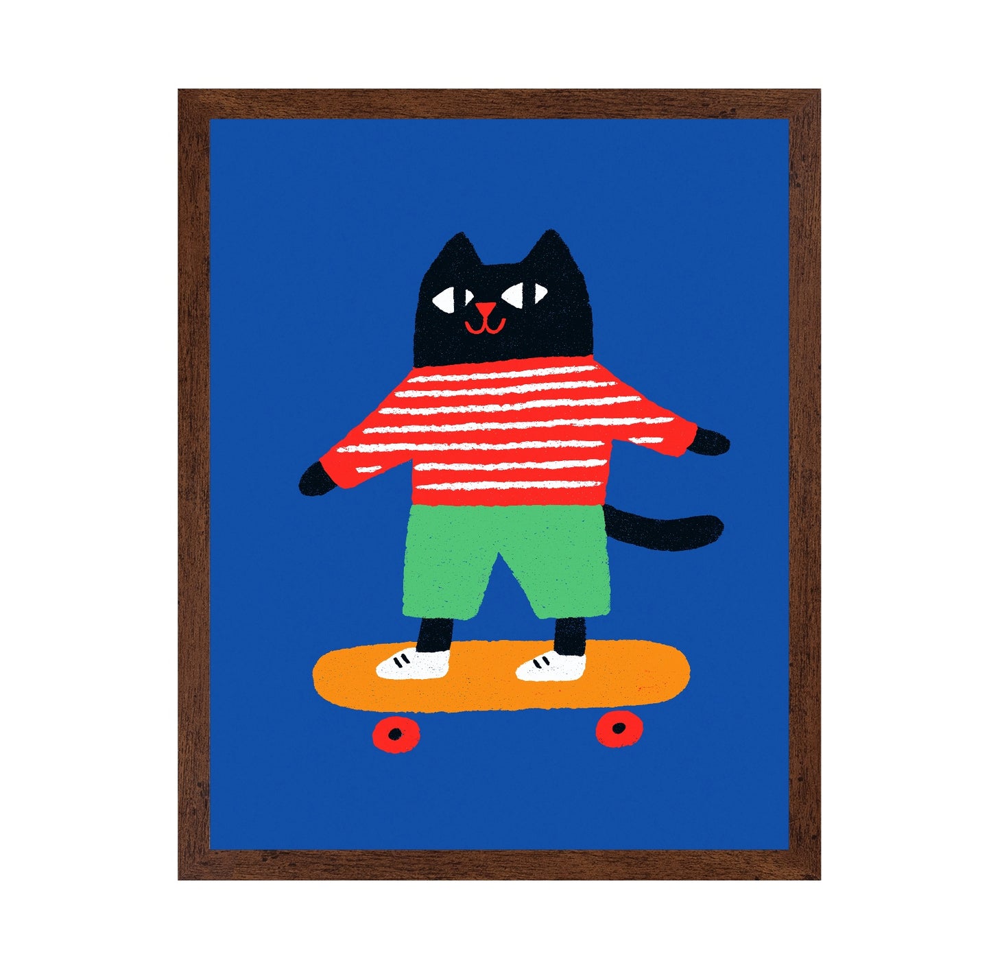 Skateboarding Cat