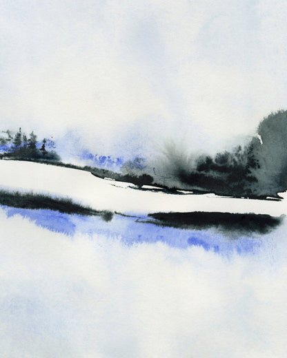 Misty Blue Landscape No2