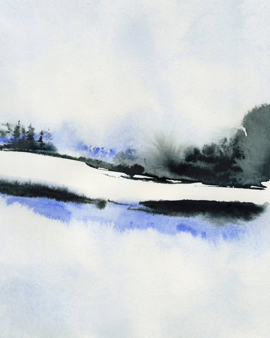 Misty Blue Landscape No2