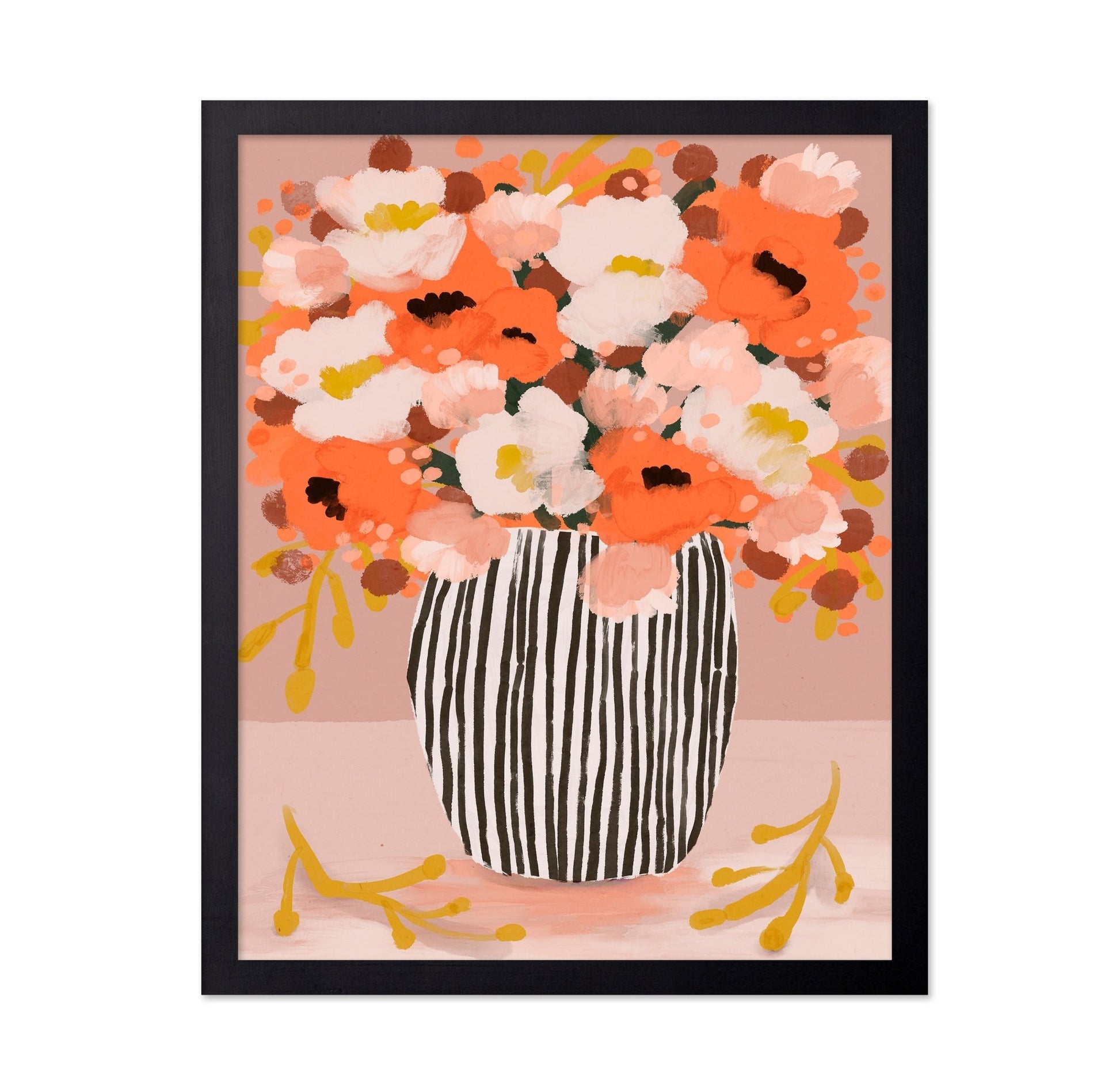 Coral Floral Vase