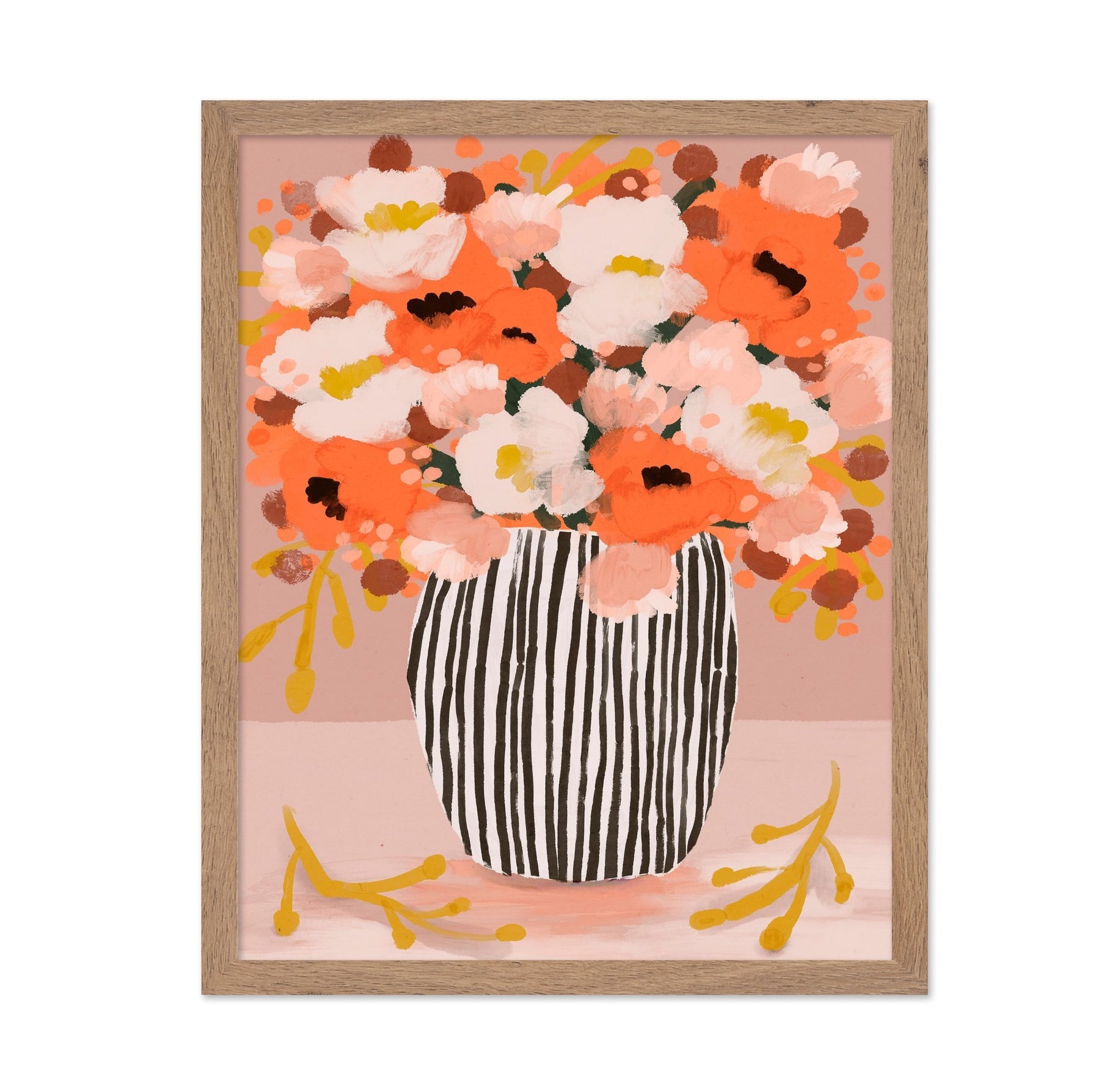 Coral Floral Vase