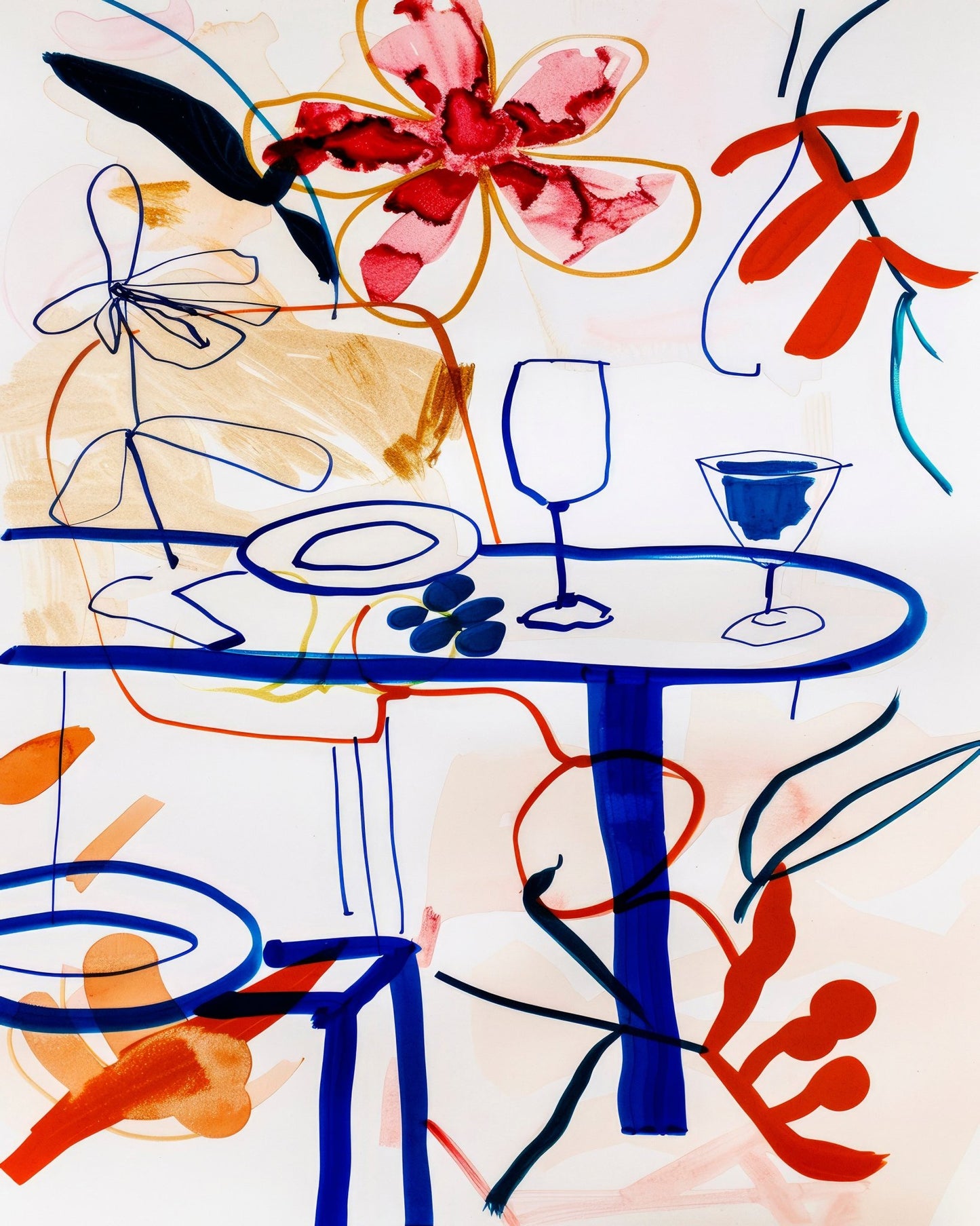 Abstract Dining Scene