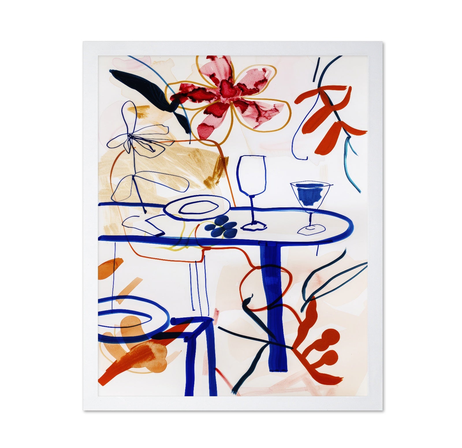 Abstract Dining Scene