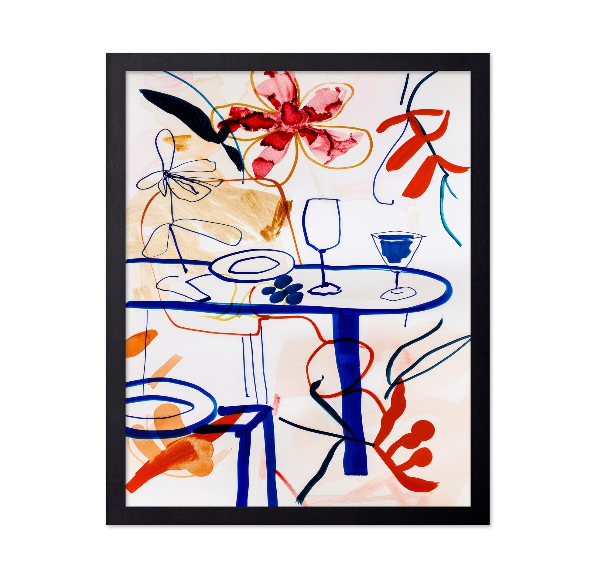 Abstract Dining Scene