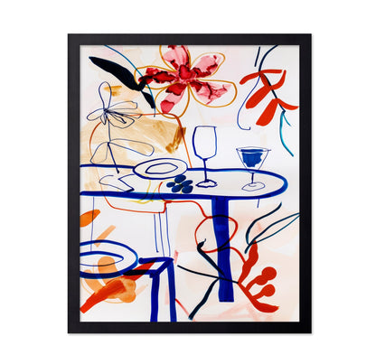 Abstract Dining Scene