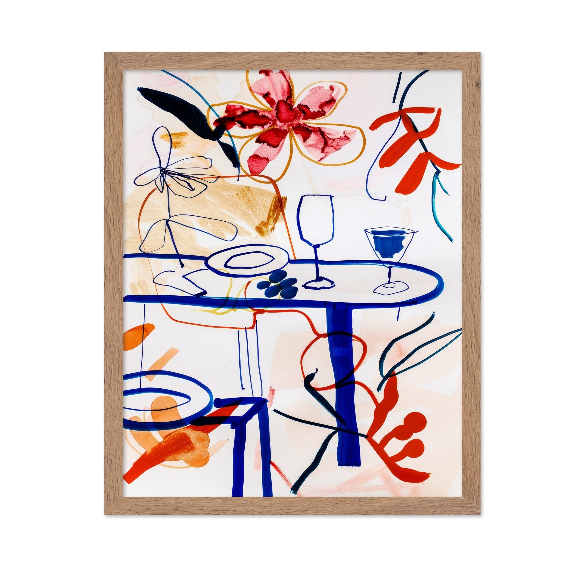 Abstract Dining Scene