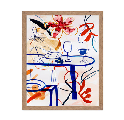 Abstract Dining Scene