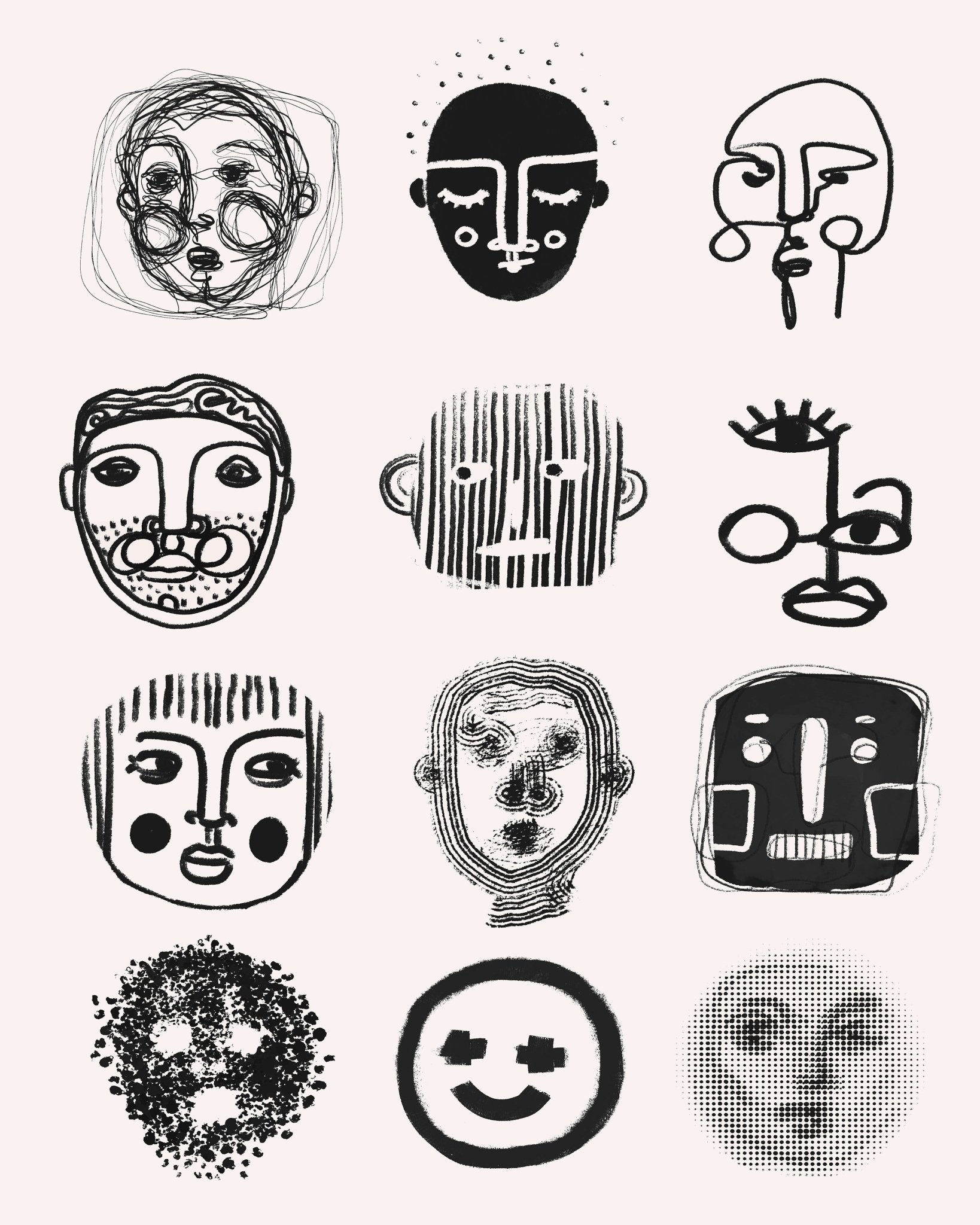Abstract Face Grid