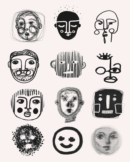 Abstract Face Grid