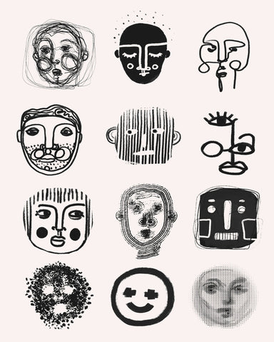 Abstract Face Grid