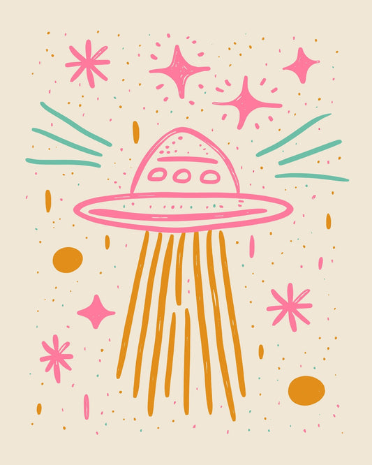 Retro UFO Beam