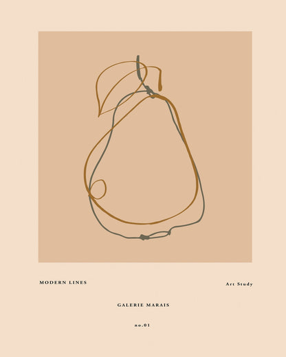 Minimal Pear Outline