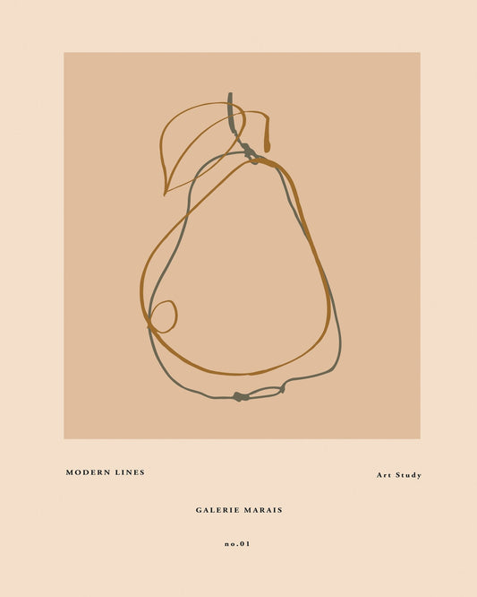 Minimal Pear Outline