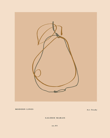 Minimal Pear Outline