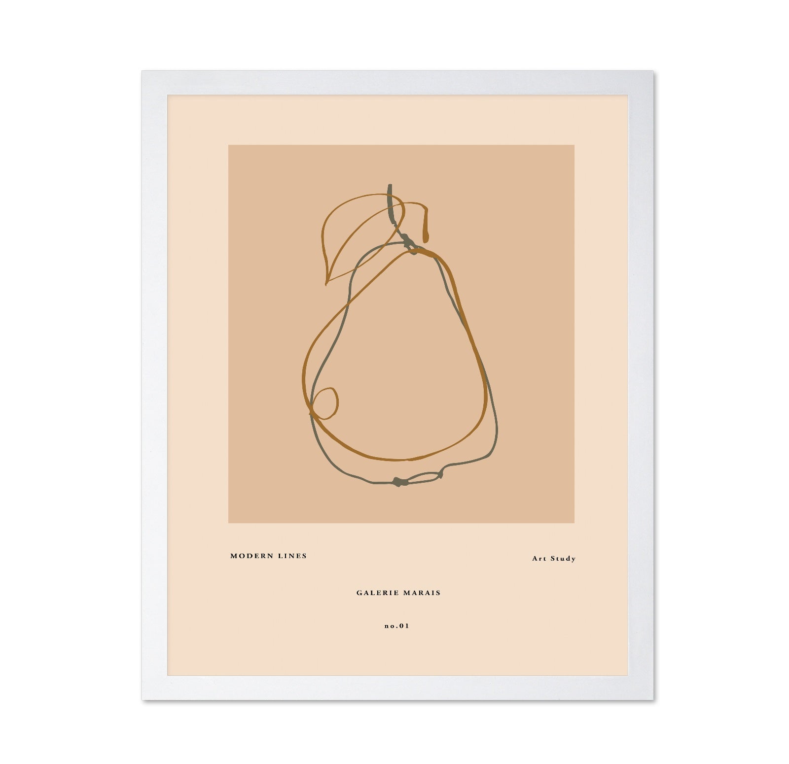 Minimal Pear Outline