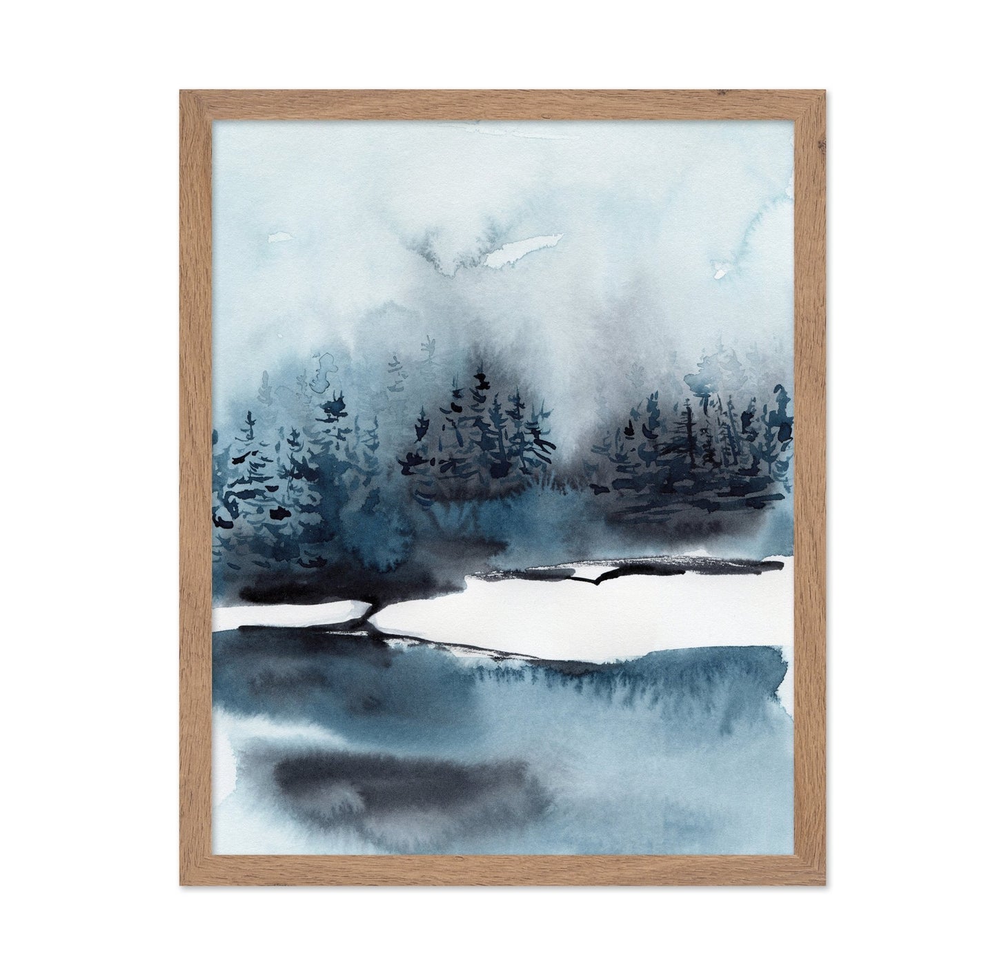 Misty Forest Lake