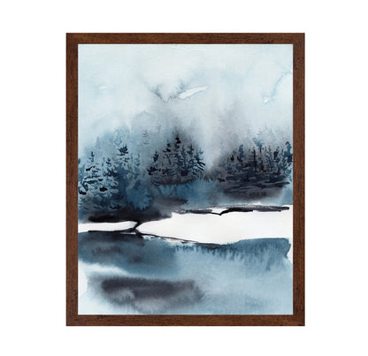 Misty Forest Lake