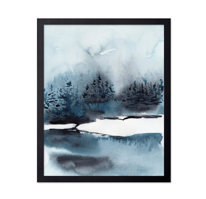 Misty Forest Lake