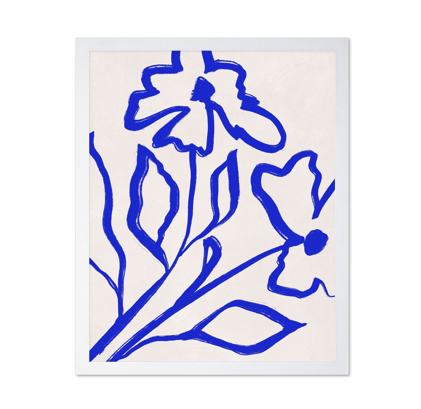 Blue Floral Line