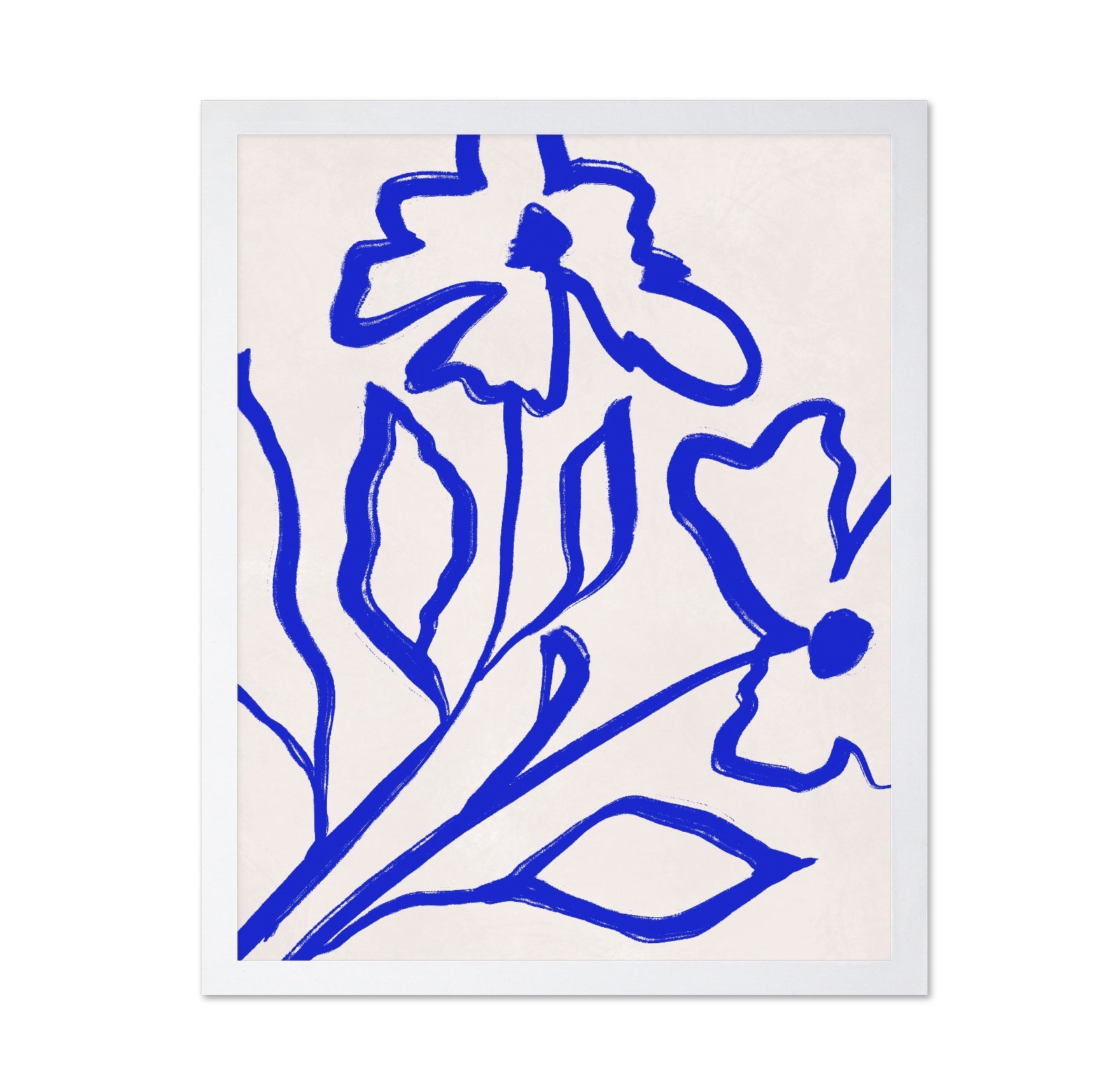Blue Floral Line