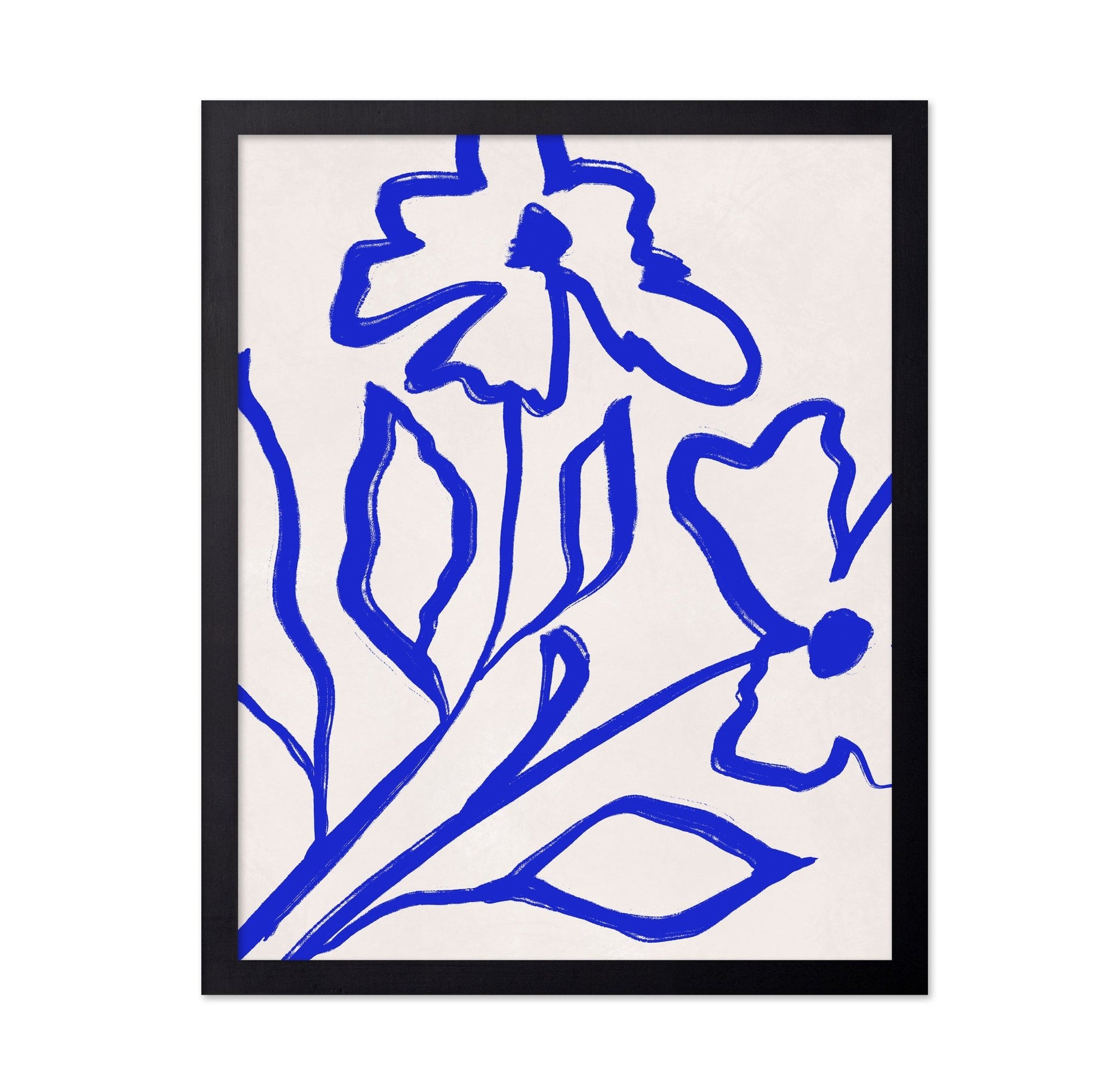 Blue Floral Line