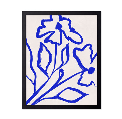 Blue Floral Line