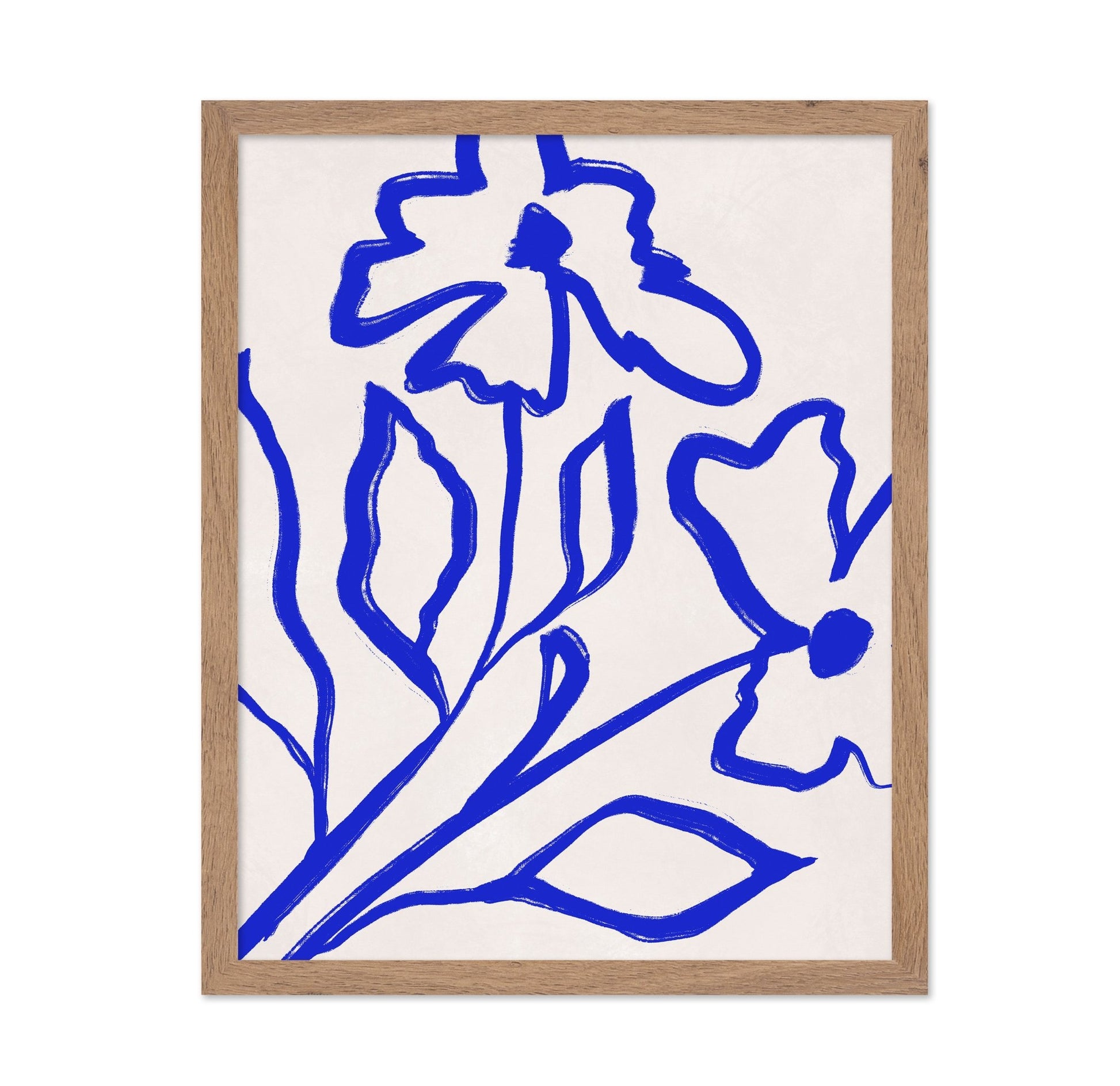 Blue Floral Line