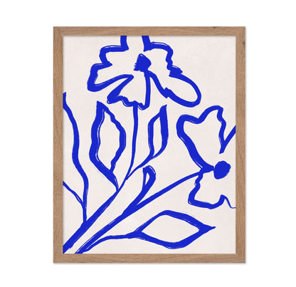 Blue Floral Line